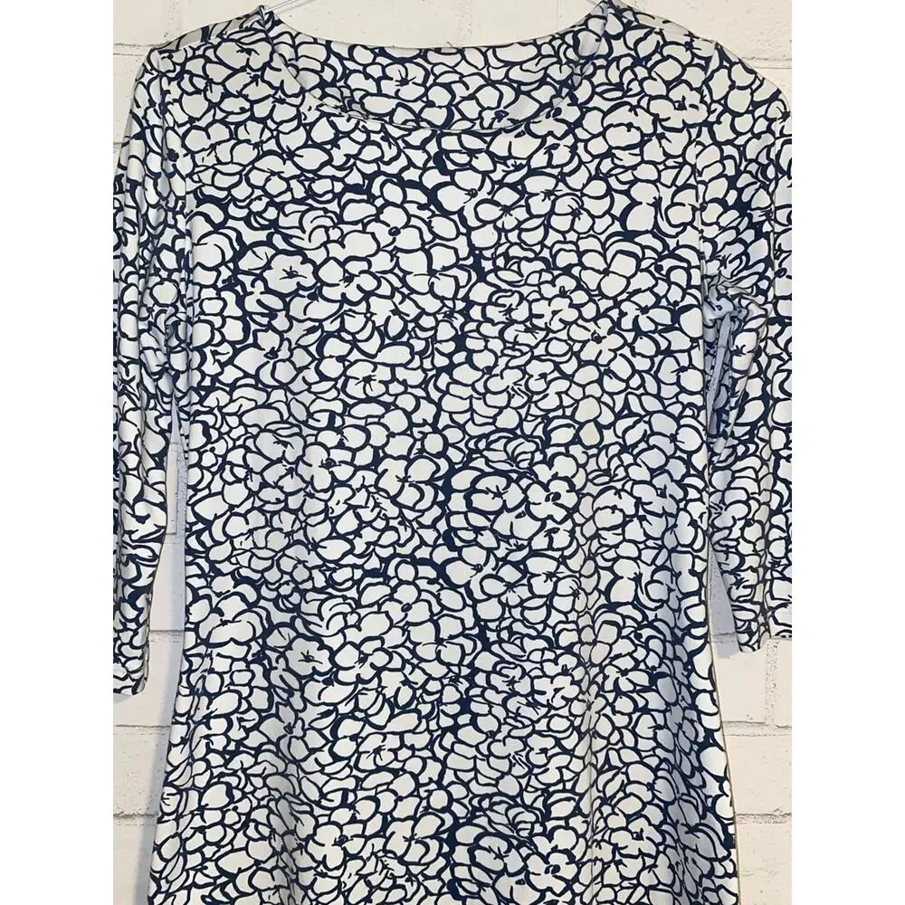 $168 Mahi Gold MAHI Dress in Navy / White Ruth’s Hydrangeas Floral Small EUC